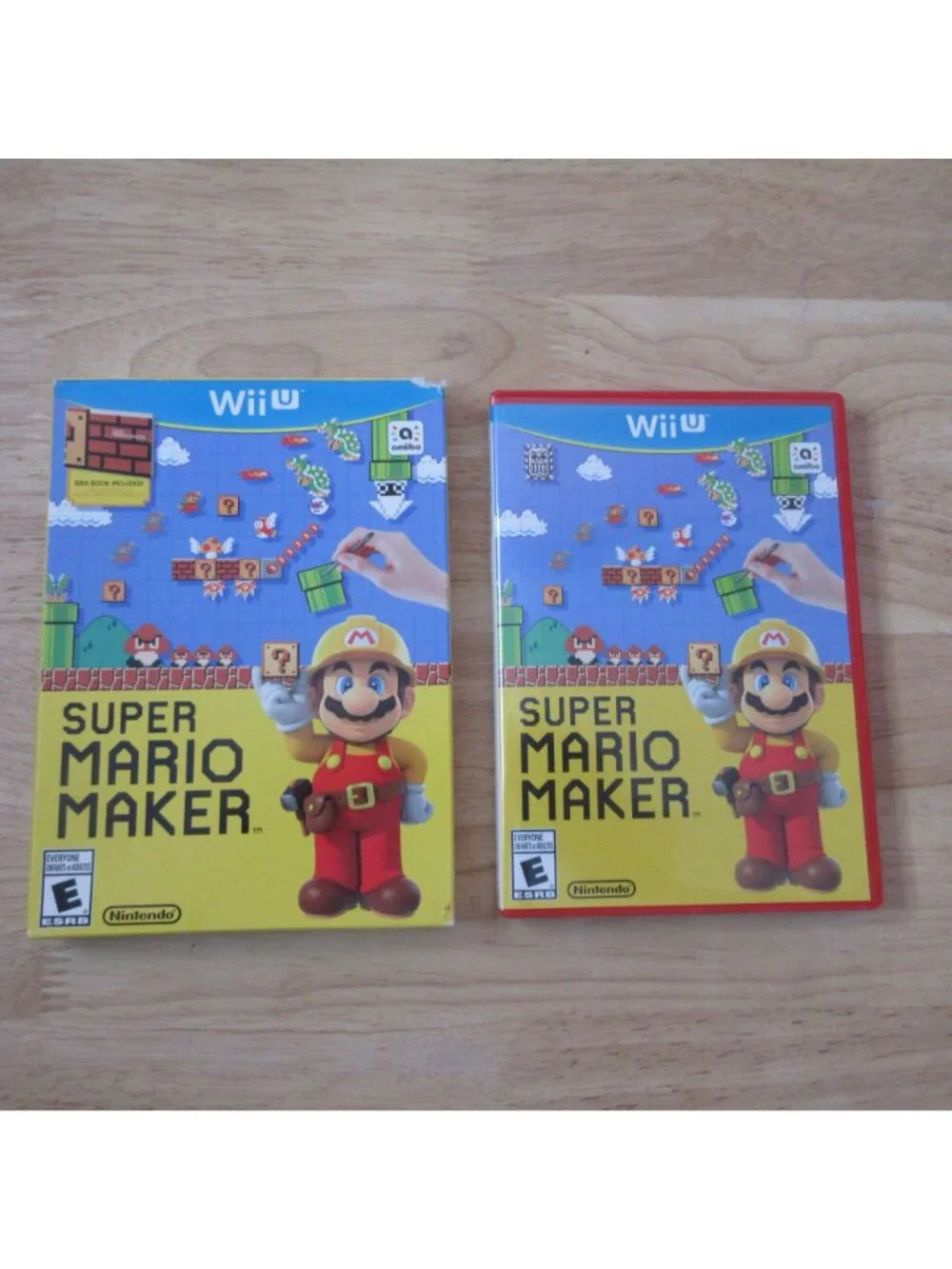Super Mario Maker (Nintendo Wii U, 2015) with box and insert